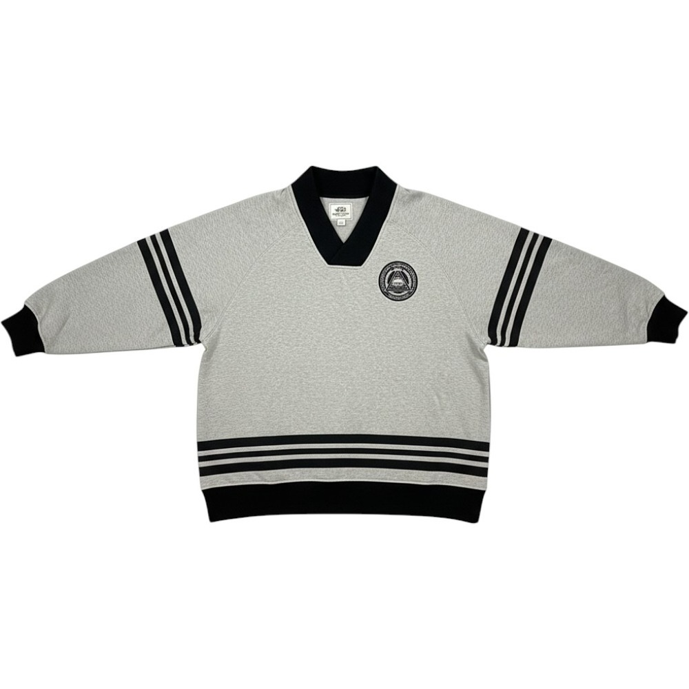 Ecko Unltd Mens 5X Grey Black Secret Society Rhino V-Neck Sweatshirt Striped